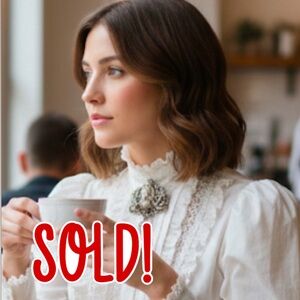 ANTIQUE SILVER ANGEL BROOCH | Vintage Celestial Hummingbird | Guardian Angel Pin